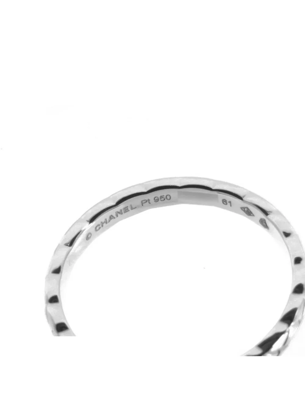 Chanel Coco Crush Collection Ring Platinum Mini